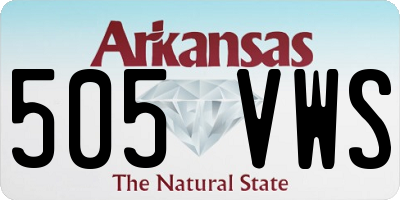 AR license plate 505VWS