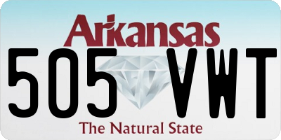 AR license plate 505VWT