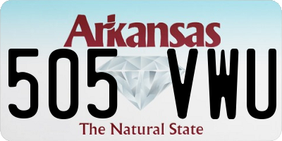 AR license plate 505VWU