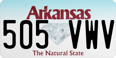 AR license plate 505VWV