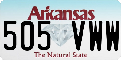 AR license plate 505VWW