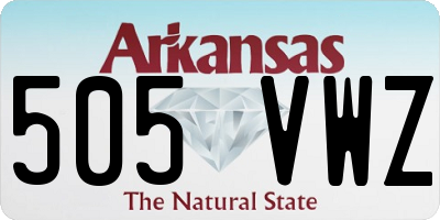 AR license plate 505VWZ