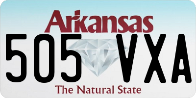 AR license plate 505VXA