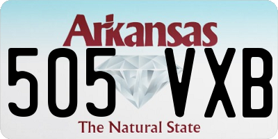 AR license plate 505VXB