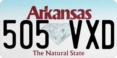 AR license plate 505VXD