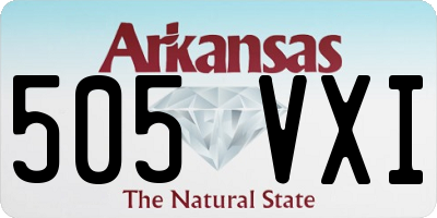 AR license plate 505VXI