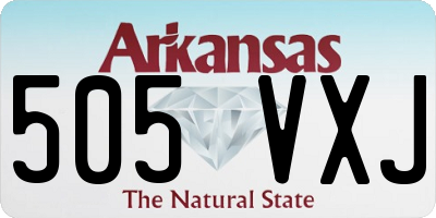 AR license plate 505VXJ