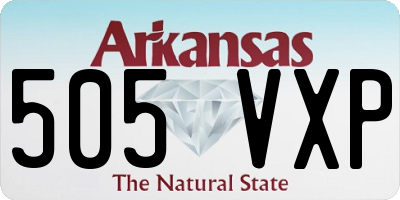 AR license plate 505VXP