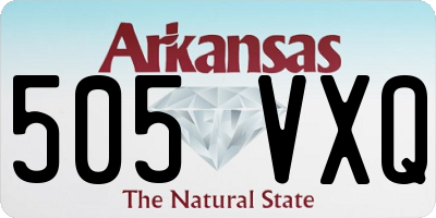 AR license plate 505VXQ