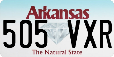 AR license plate 505VXR
