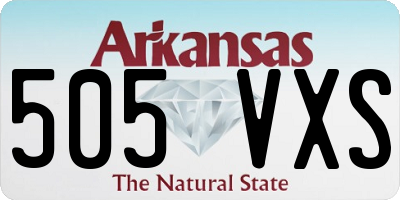 AR license plate 505VXS