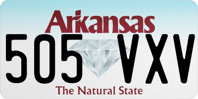 AR license plate 505VXV