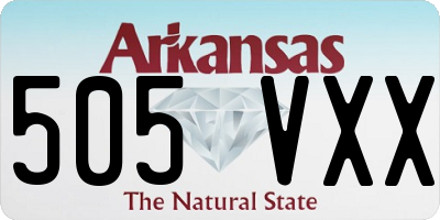 AR license plate 505VXX