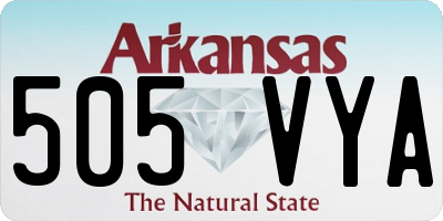 AR license plate 505VYA