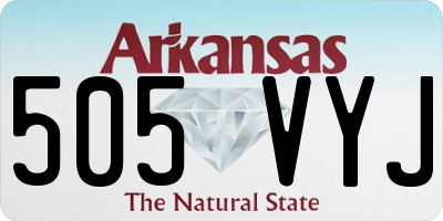 AR license plate 505VYJ