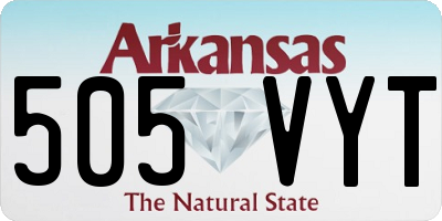 AR license plate 505VYT