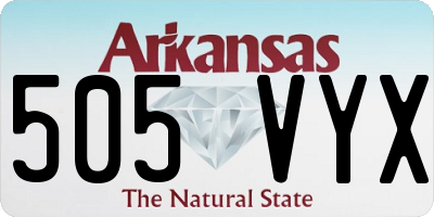 AR license plate 505VYX