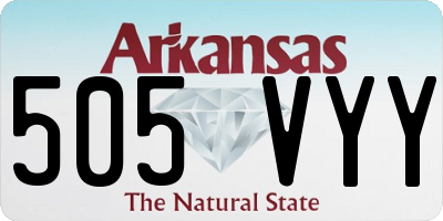 AR license plate 505VYY