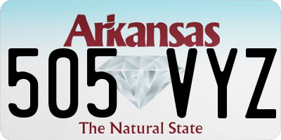 AR license plate 505VYZ