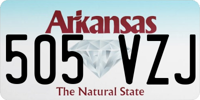 AR license plate 505VZJ