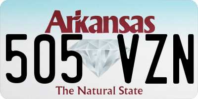 AR license plate 505VZN