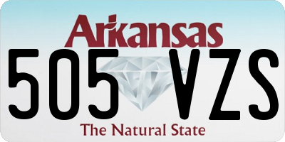 AR license plate 505VZS