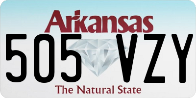 AR license plate 505VZY