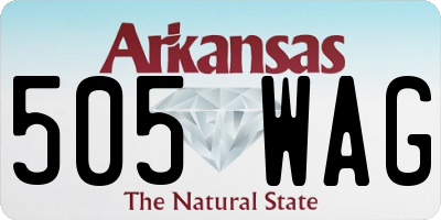 AR license plate 505WAG