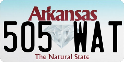 AR license plate 505WAT