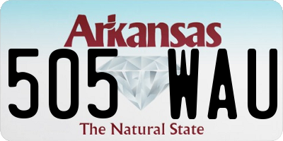 AR license plate 505WAU