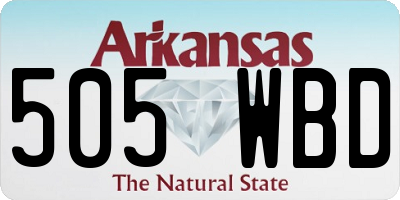 AR license plate 505WBD