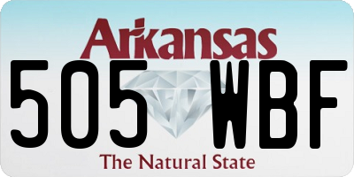 AR license plate 505WBF