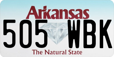 AR license plate 505WBK