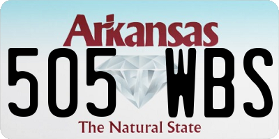 AR license plate 505WBS
