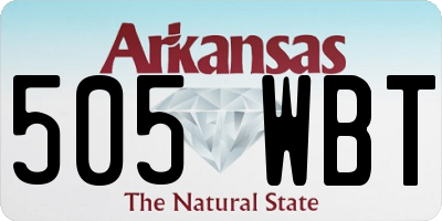 AR license plate 505WBT