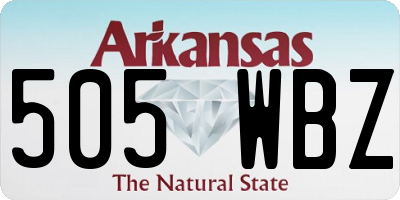 AR license plate 505WBZ