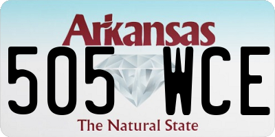 AR license plate 505WCE