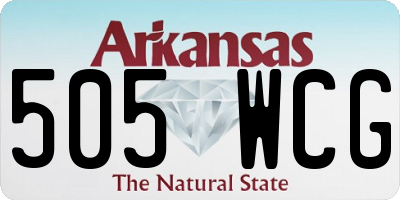 AR license plate 505WCG