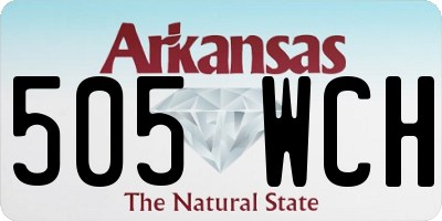 AR license plate 505WCH