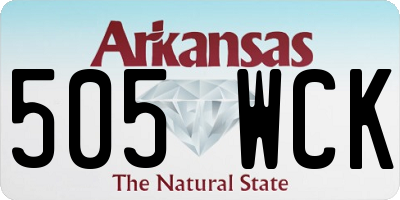 AR license plate 505WCK