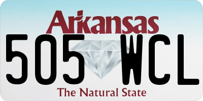 AR license plate 505WCL