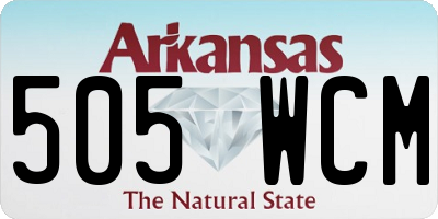 AR license plate 505WCM