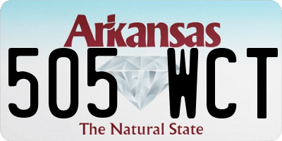 AR license plate 505WCT