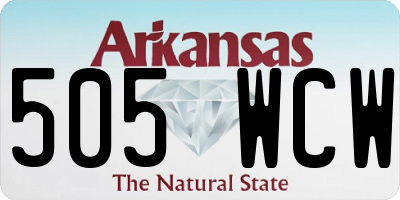 AR license plate 505WCW