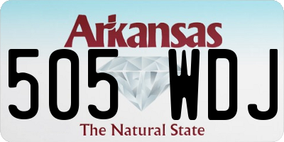 AR license plate 505WDJ