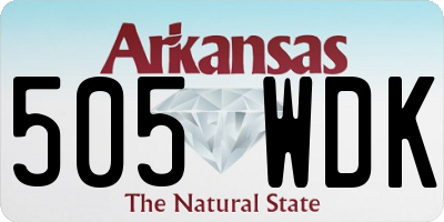 AR license plate 505WDK