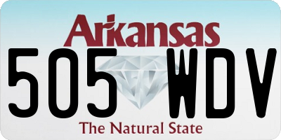 AR license plate 505WDV