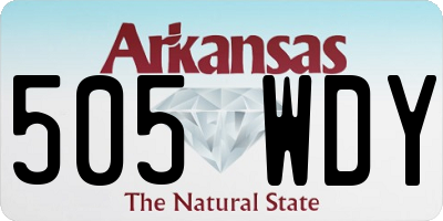 AR license plate 505WDY