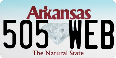 AR license plate 505WEB
