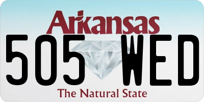 AR license plate 505WED